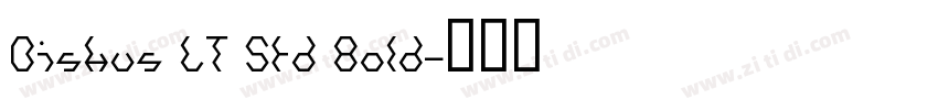 Diskus LT Std Bold字体转换